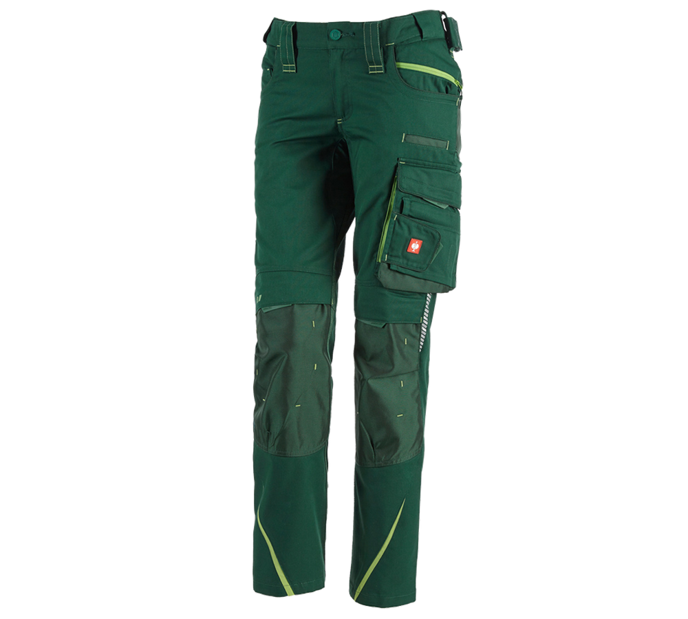 Spodnie robocze: Spodnie damskie e.s.motion 2020 + zielony/zielony morski