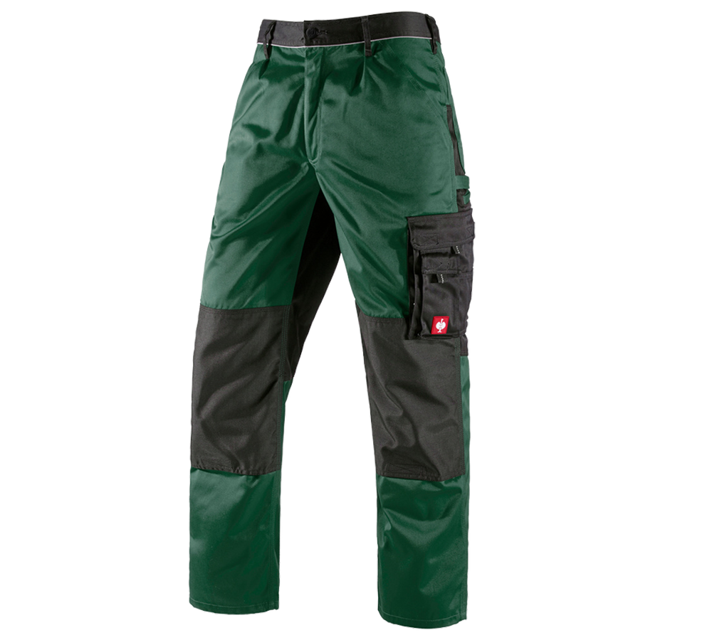 Spodnie robocze: Spodnie do pasa e.s.image + zielony/czarny