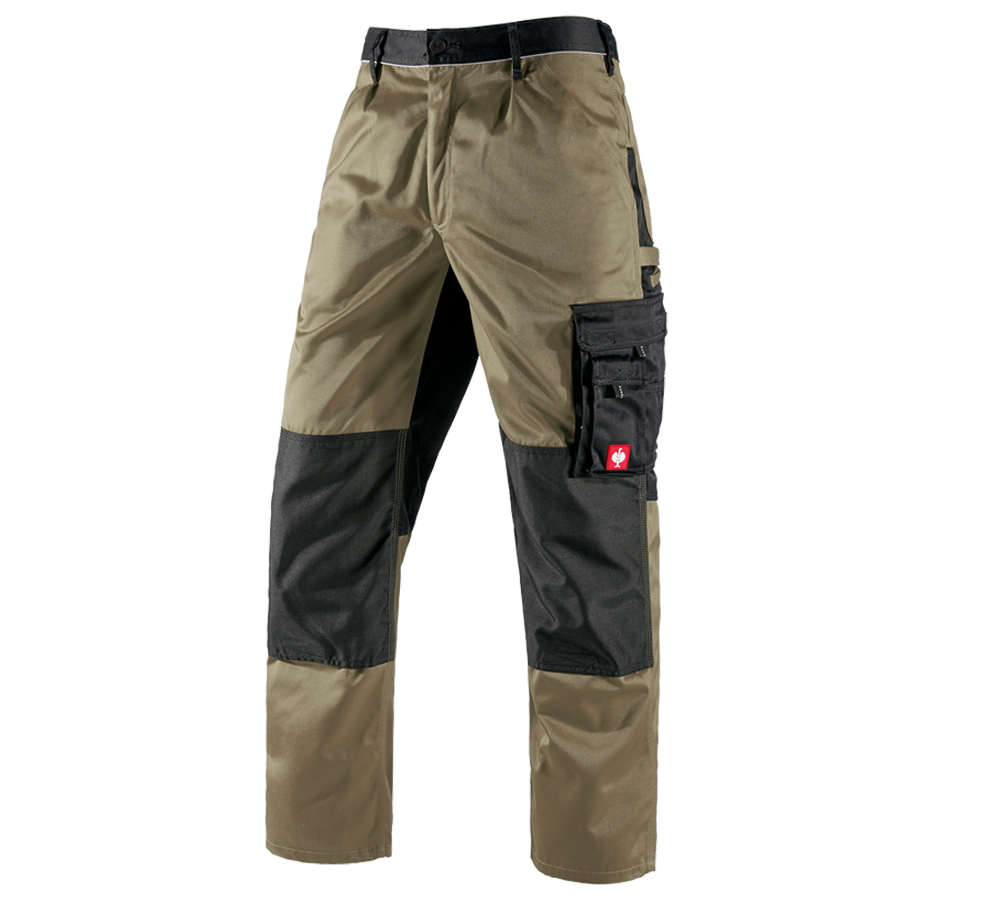 Spodnie robocze: Spodnie do pasa e.s.image + khaki/czarny