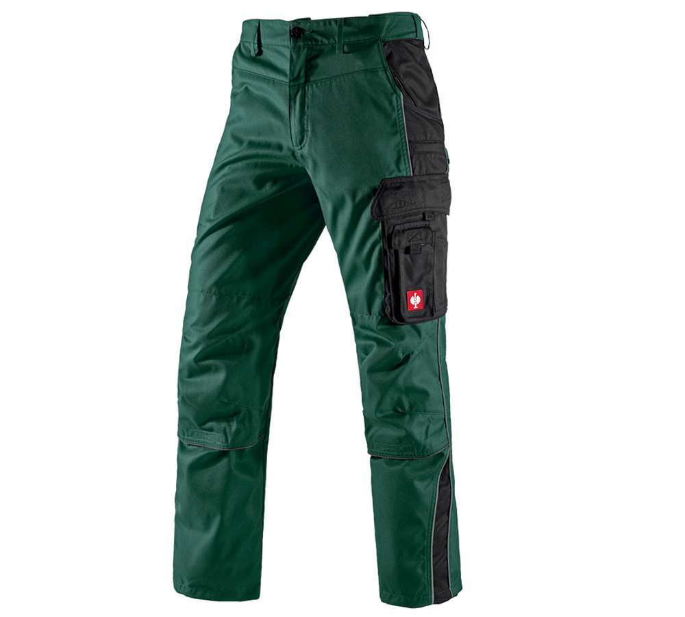 Spodnie robocze: Spodnie do pasa e.s.active + zielony/czarny