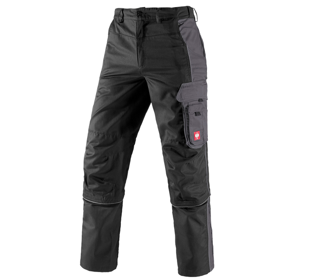 Spodnie robocze: Spodnie do pasa z odpinanymi nogawkami e.s. active + czarny/antracytowy