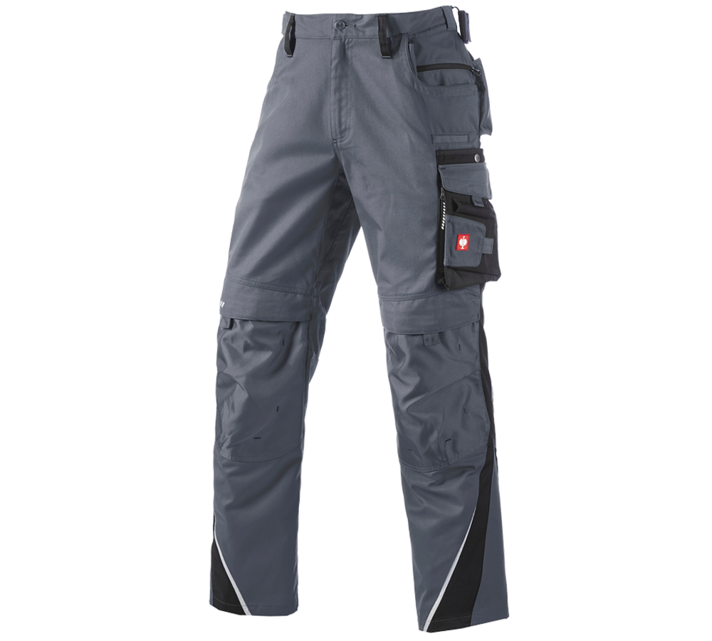 Instalatorow / Hydraulik / Blacharz: Spodnie do pasa e.s.motion zimowe + szary/czarny