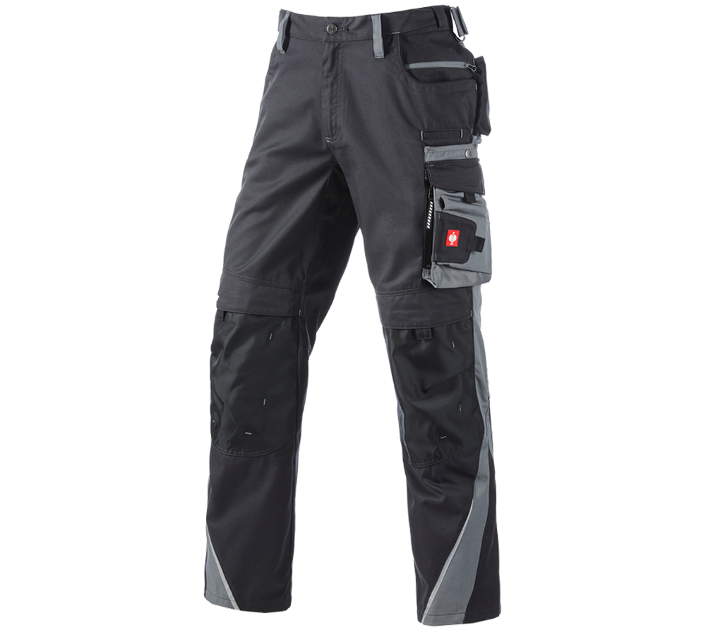 Instalatorow / Hydraulik / Blacharz: Spodnie do pasa e.s.motion zimowe + grafitowy/cementowy