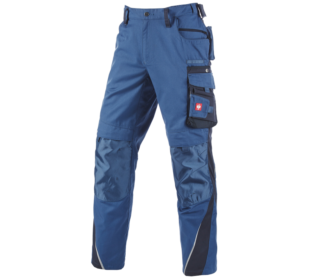 Spodnie robocze: Spodnie do pasa e.s.motion zimowe + kobaltowy/pacyficzny