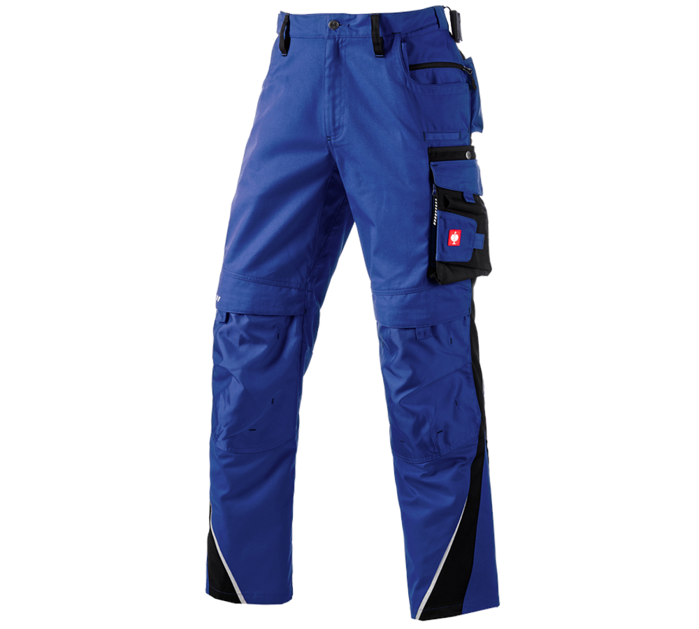 Spodnie robocze: Spodnie do pasa e.s.motion zimowe + chabrowy/czarny