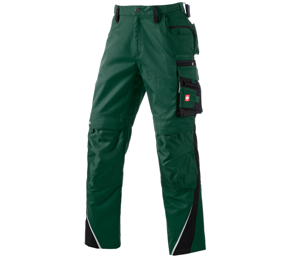 Spodnie robocze: Spodnie do pasa e.s.motion zimowe + zielony/czarny