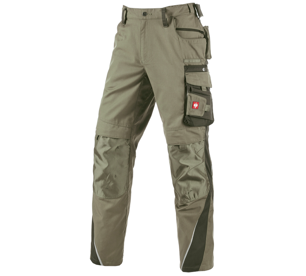 Spodnie robocze: Spodnie do pasa e.s.motion + trzcinowy/mchowy