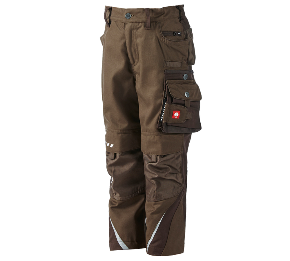 Spodnie: Spodnie dziecięce do pasa e.s.motion + orzech laskowy/kasztanowy