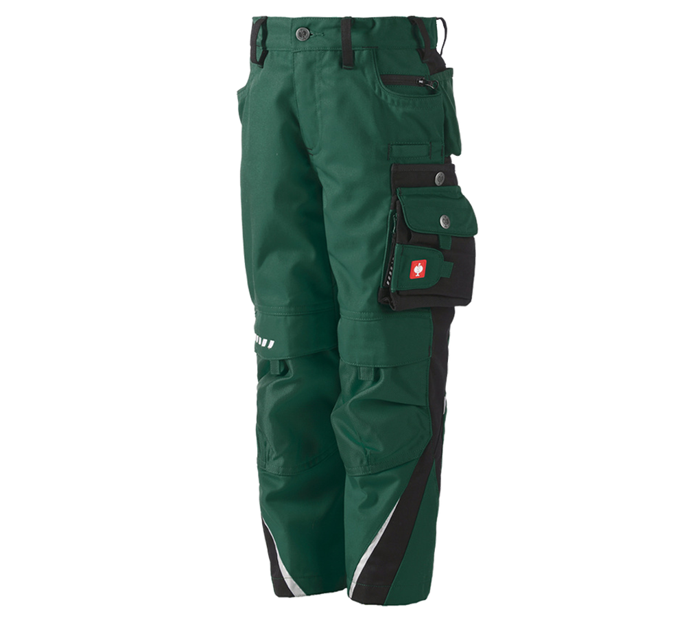 Spodnie: Spodnie dziecięce do pasa e.s.motion + zielony/czarny