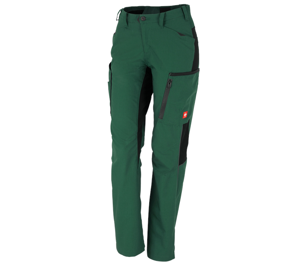 Spodnie robocze: Spodnie damskie e.s.vision + zielony/czarny