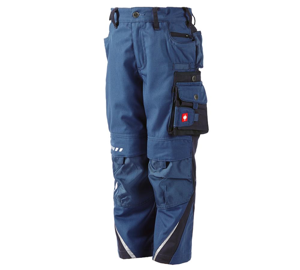 Spodnie: Spodnie dziecięce do pasa e.s.motion zimowe + kobaltowy/pacyficzny