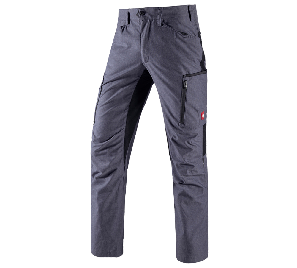 Spodnie robocze: Spodnie do pasa zimowe e.s.vision + pacyficzny melanżowy/czarny