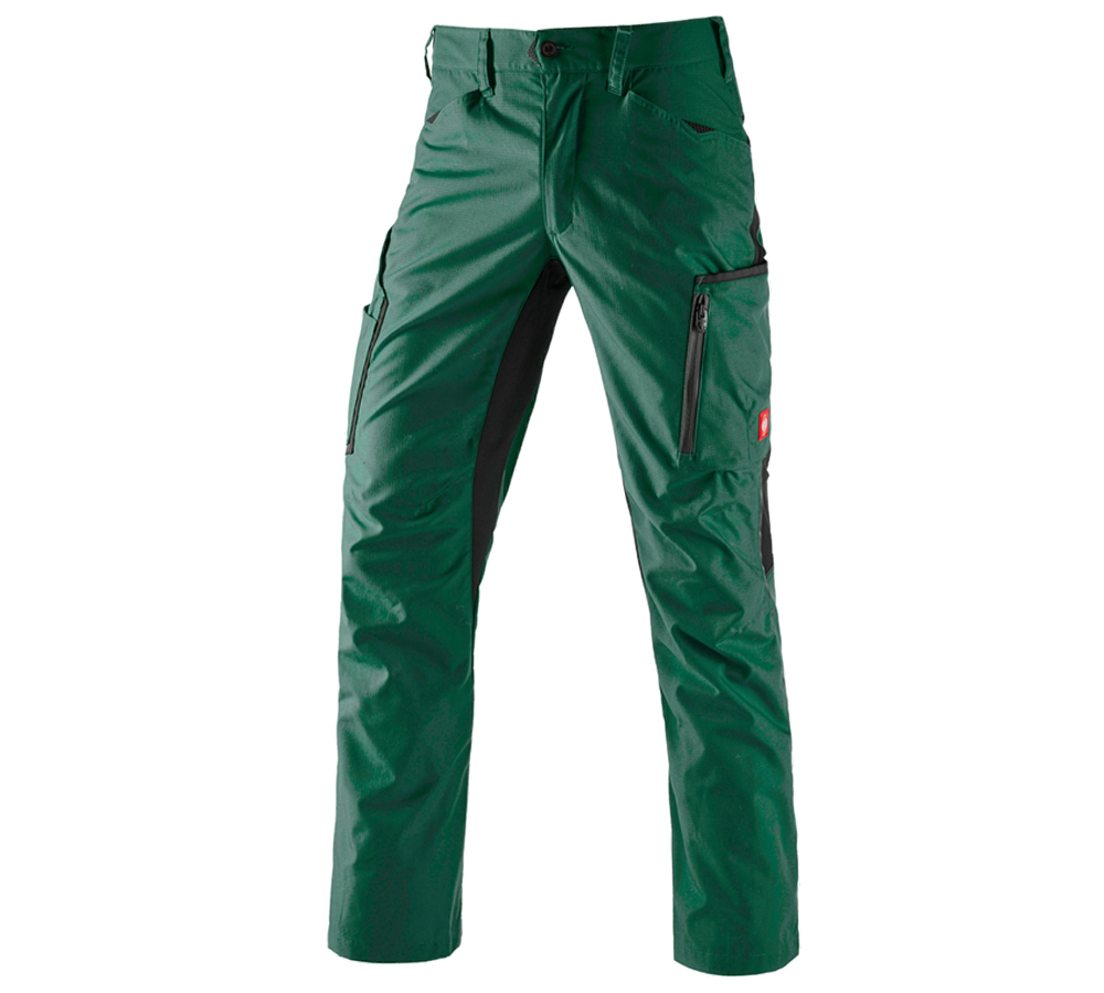 Spodnie robocze: Spodnie do pasa zimowe e.s.vision + zielony/czarny