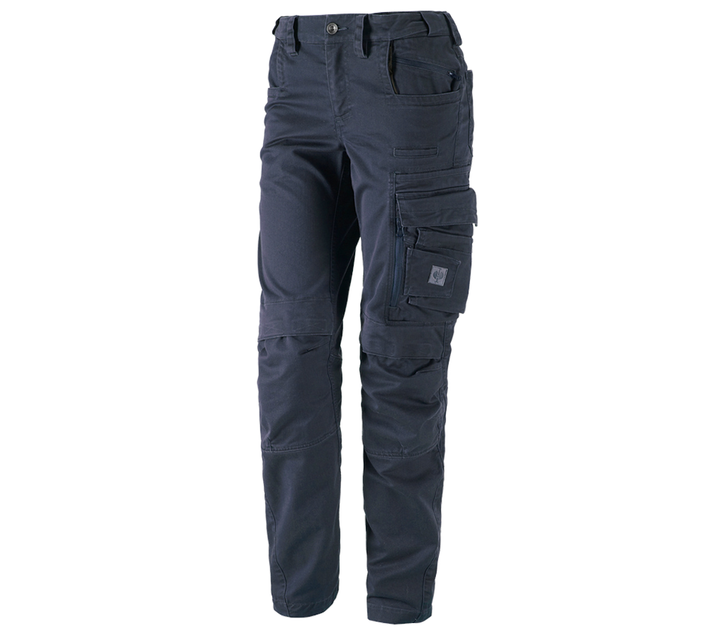 Spodnie robocze: Spodnie do pasa e.s.motion ten, damskie + niebieski łupkowy