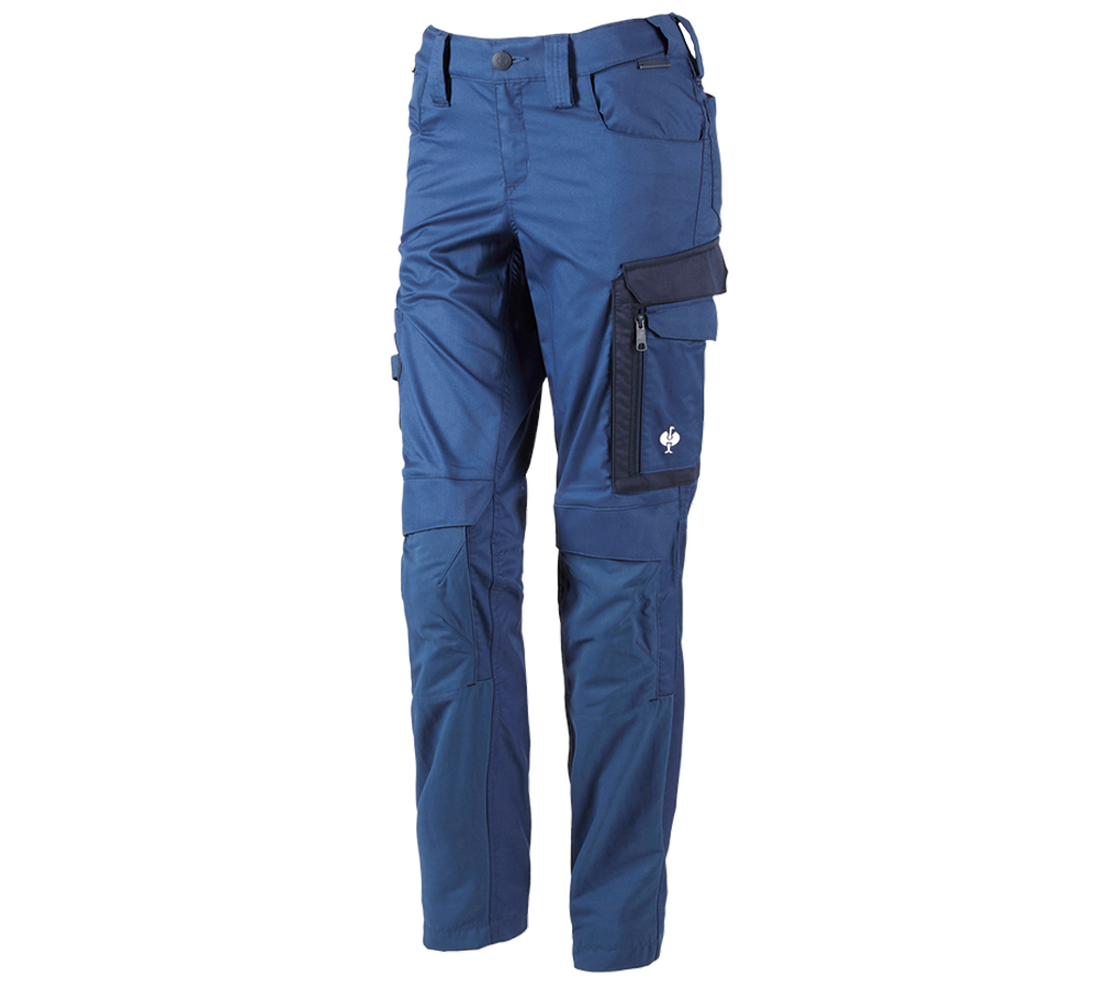 Tematy: Spodnie do pasa e.s.concrete light, damskie + błękit alkaliczny/niebieski marine