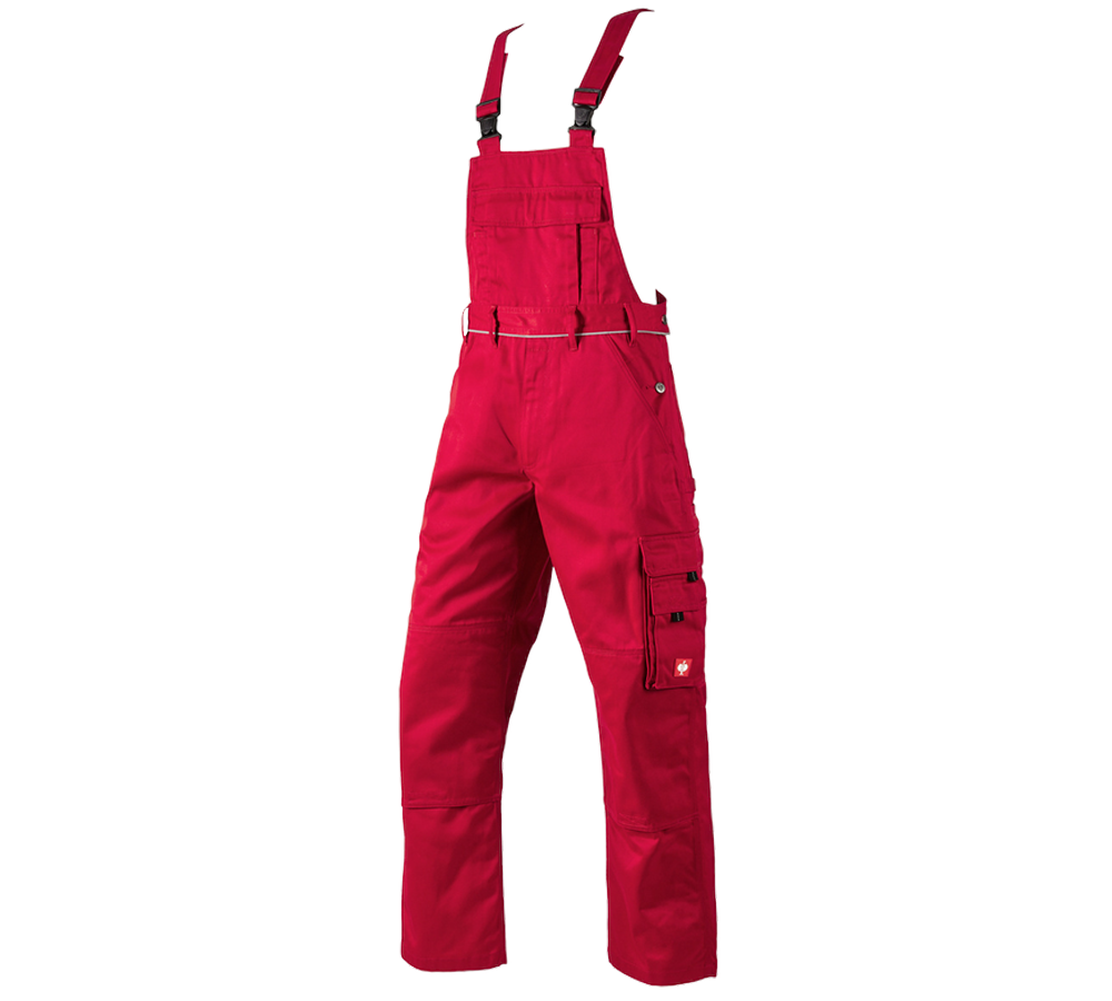 Spodnie robocze: Ogrodniczki e.s.classic + czerwony