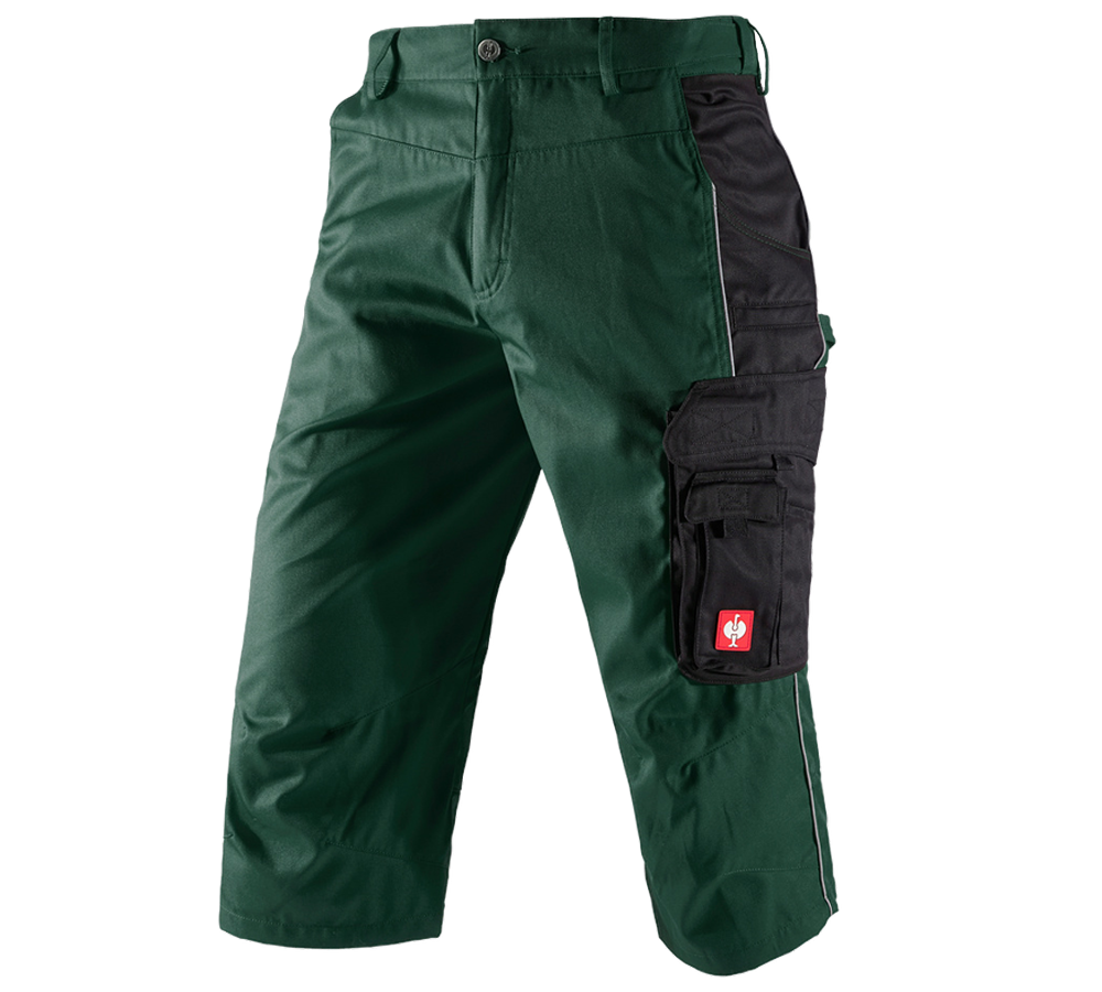 Spodnie robocze: Rybaczki e.s.active + zielony/czarny