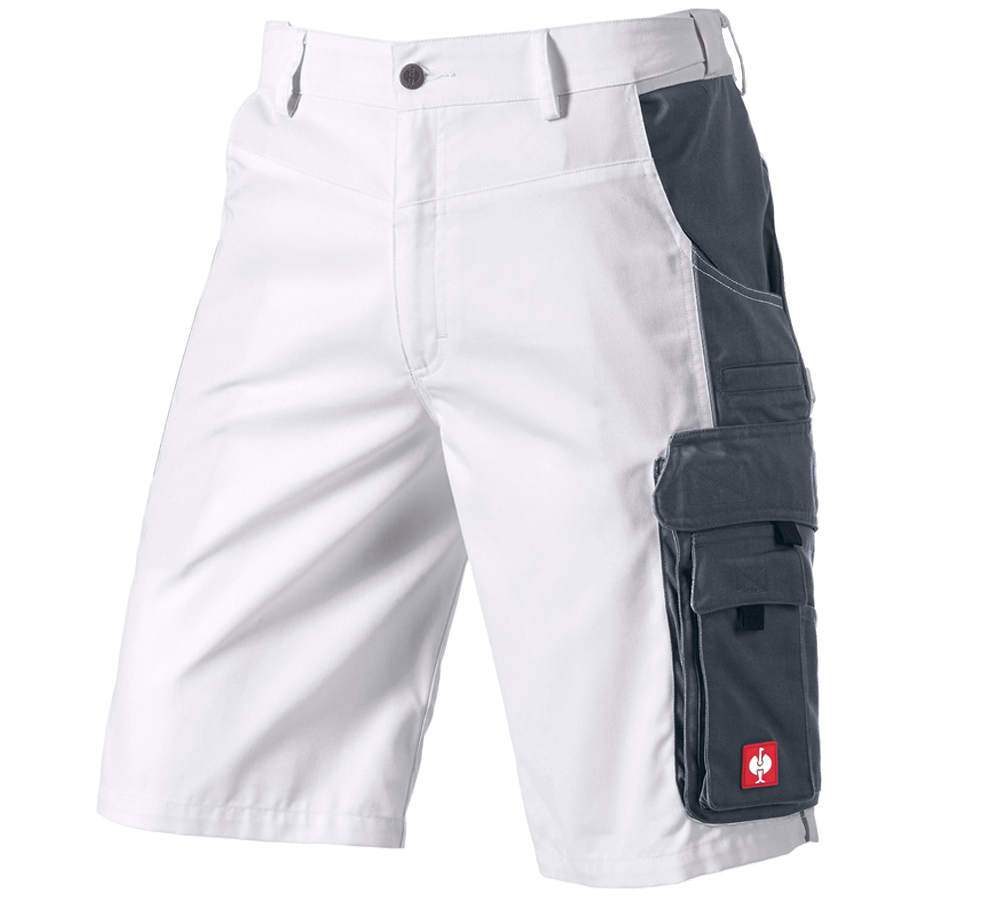 Spodnie robocze: Szorty e.s.active + biały/szary