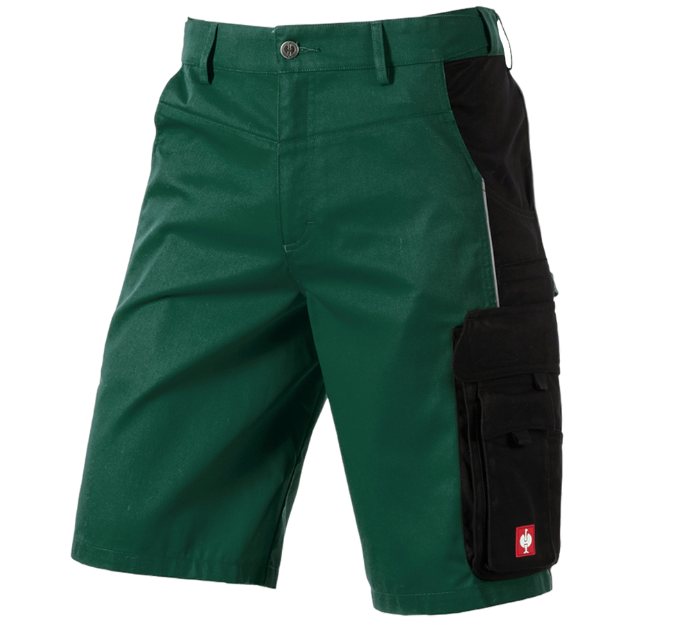 Spodnie robocze: Szorty e.s.active + zielony/czarny