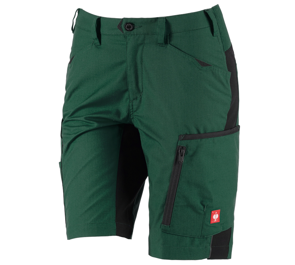 Spodnie robocze: Szorty e.s.vision, damskie + zielony/czarny