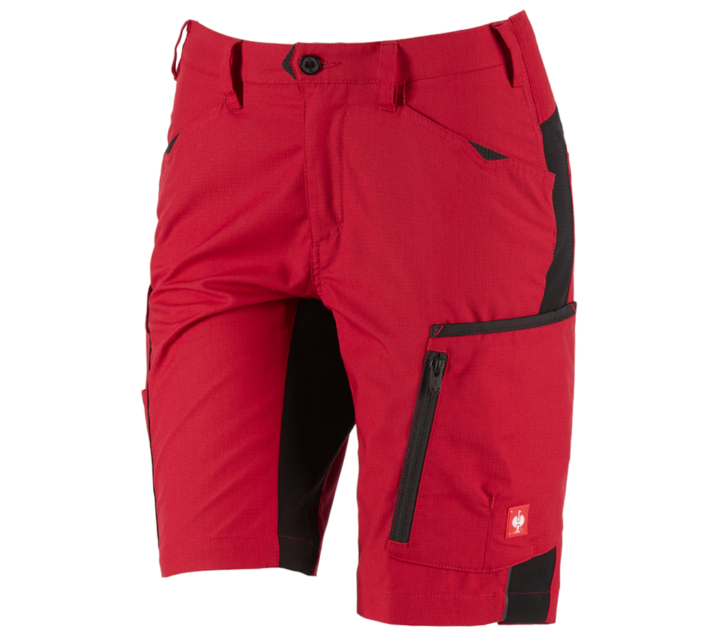 Spodnie robocze: Szorty e.s.vision, damskie + czerwony/czarny