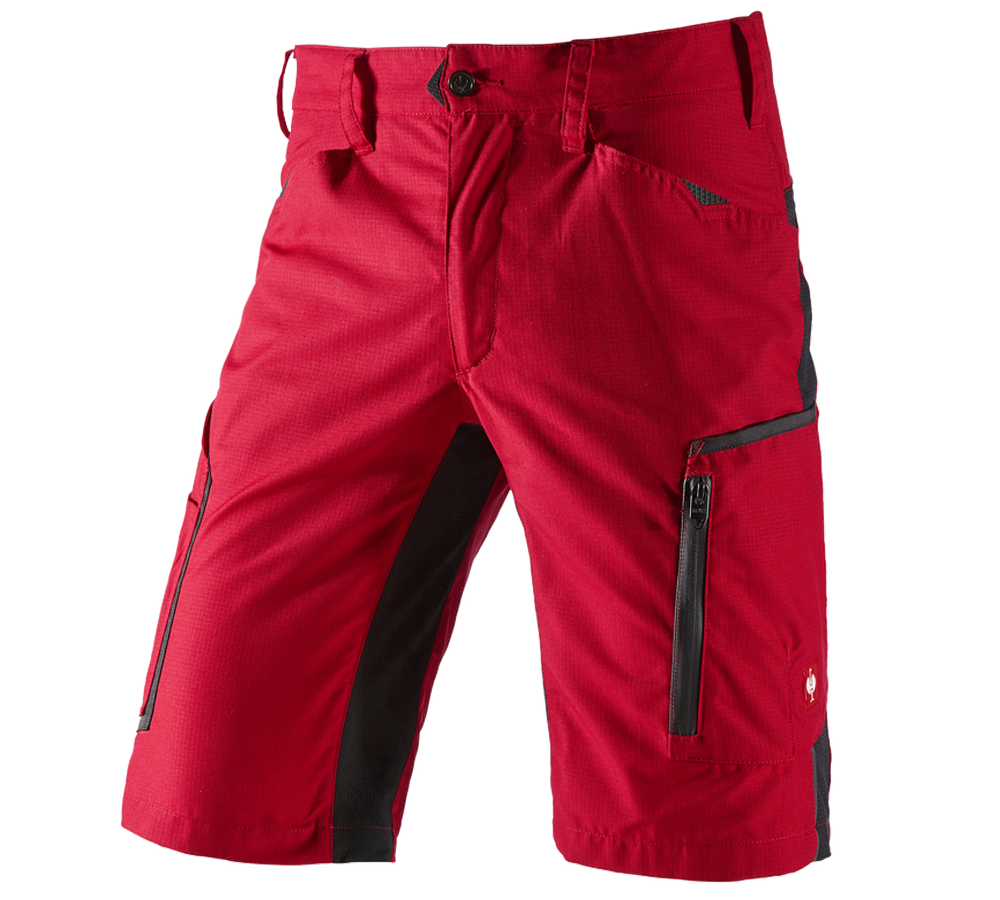 Spodnie robocze: Szorty e.s.vision, męskie + czerwony/czarny