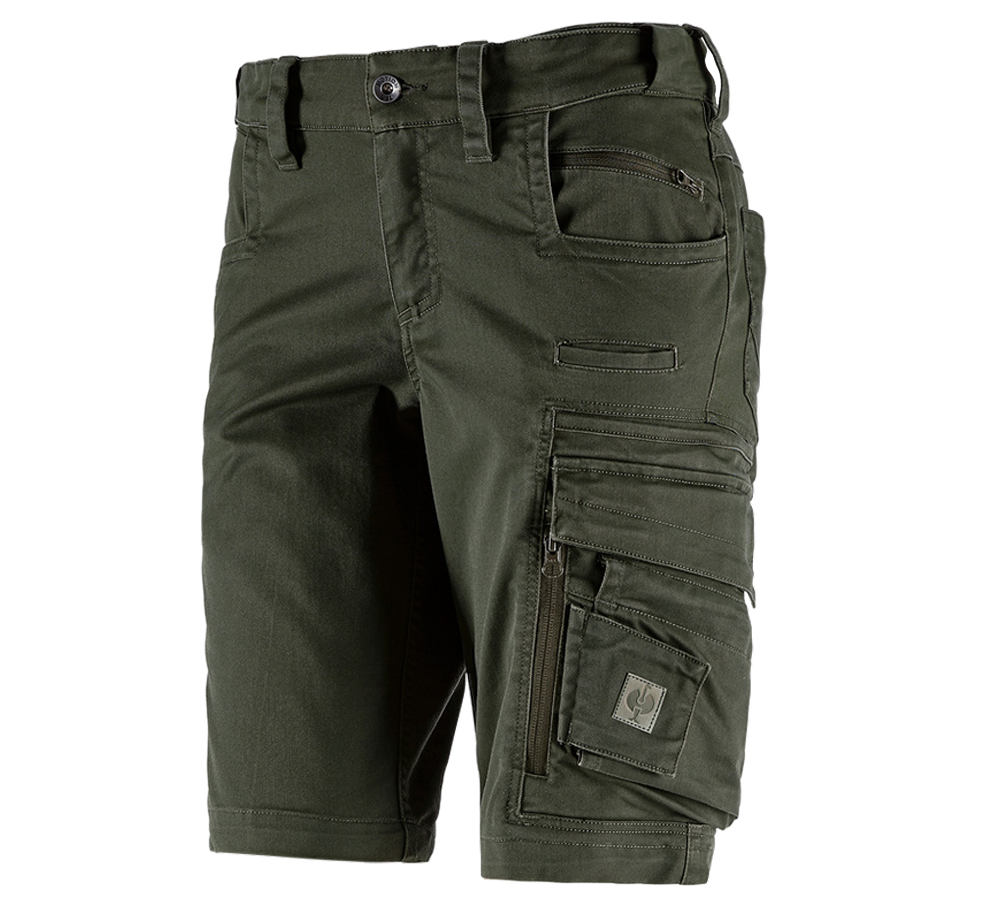 Spodnie robocze: Szorty e.s.motion ten, damskie + zielony kamuflażowy