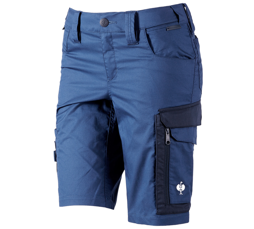 Spodnie robocze: Szorty e.s.concrete light, damskie + błękit alkaliczny/niebieski marine