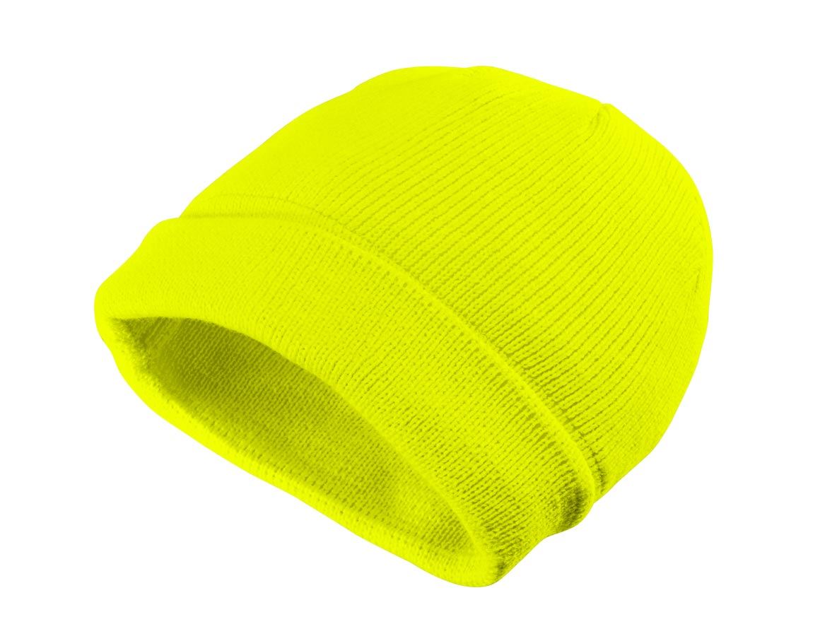 Akcesoria: Zimowa czapka dzianinowa Neon + żółty