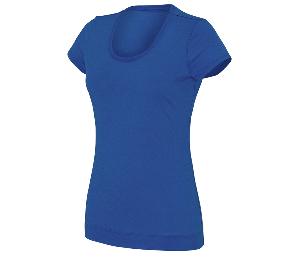Koszulki | Pulower | Bluzki: e.s. Koszulka Merino light, damska + niebieski chagall