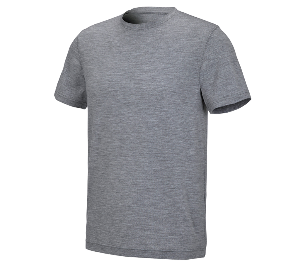 Koszulki | Pulower | Koszule: e.s. Koszulka Merino light + szary melanżowy