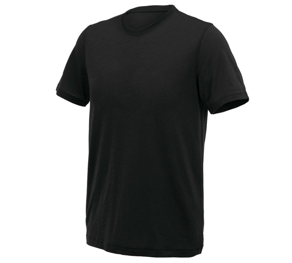 Koszulki | Pulower | Koszule: e.s. Koszulka Merino light + czarny