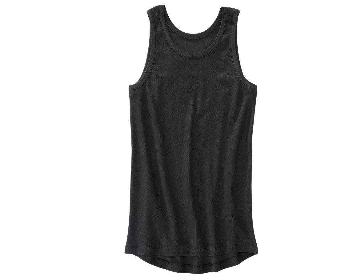 Bielizna | Odzież termoaktywna: Koszulka bokserka e.s. cotton rib + czarny