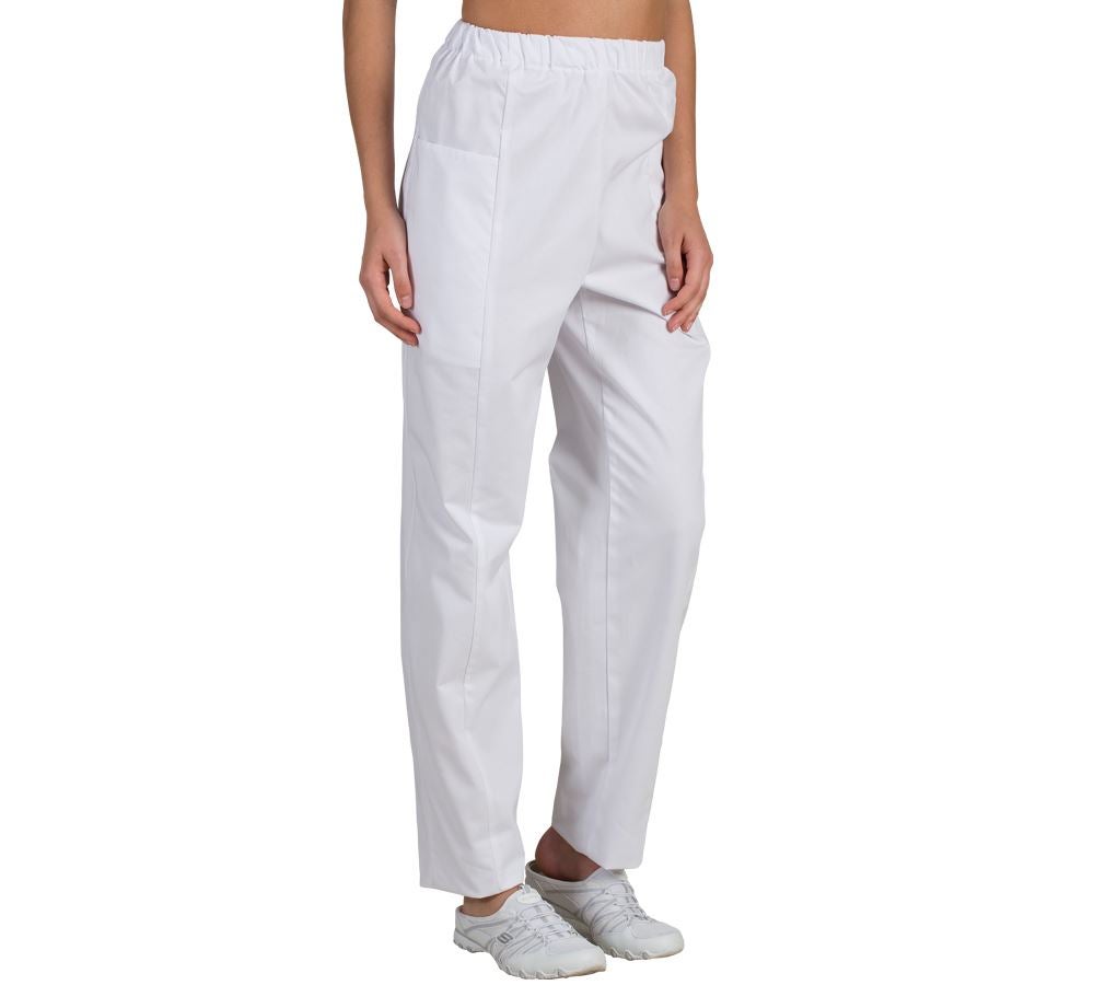 Spodnie robocze: Spodnie damskie Gabi + biały