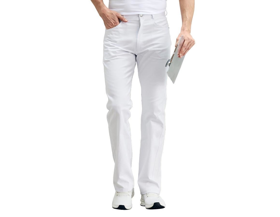 Spodnie robocze: Jeansy męskie Daniel + biały