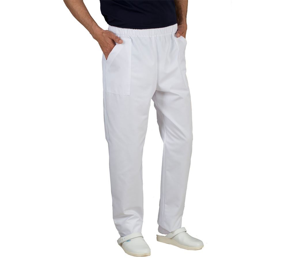 Spodnie robocze: Spodnie na gumce Lanzarote + biały