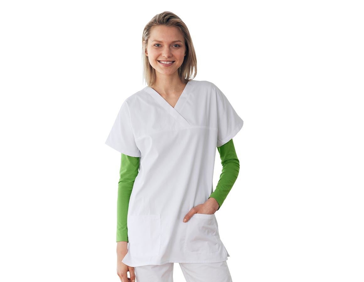 Koszulki | Pulower | Bluzki: Tunika medyczna Viola + biały
