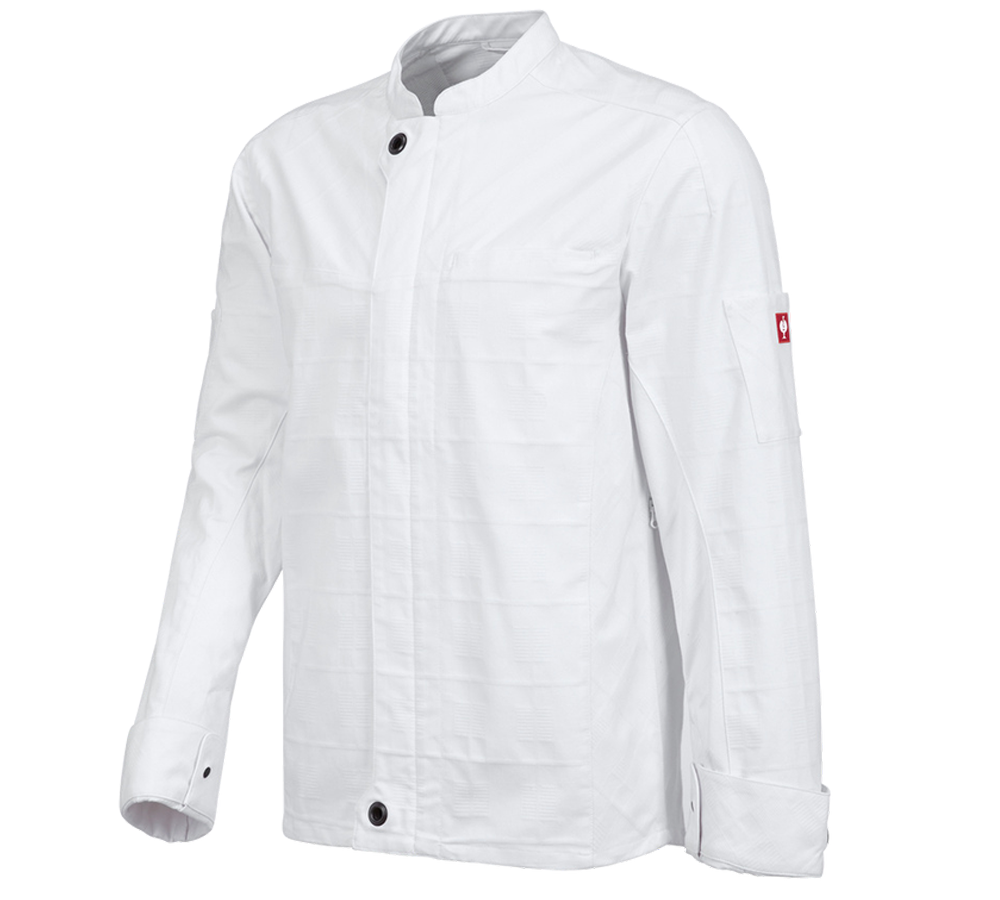 Koszulki | Pulower | Koszule: Bluza ochronna z długim rękawem e.s.fusion, męska + biały