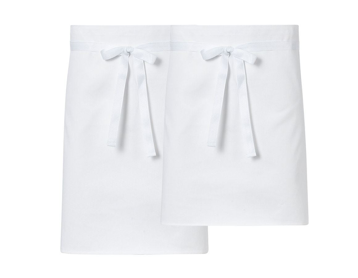 Fartuchy: Zapaska diagonal bawełniany – 3 szt. w zestawie + biały