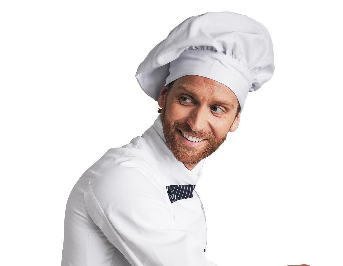 Akcesoria: Francuska czapka kucharska + biały