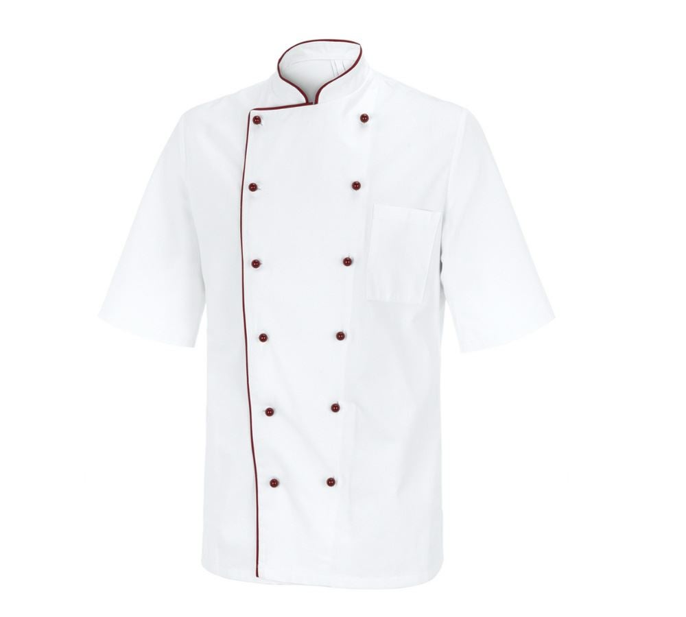 Koszulki | Pulower | Koszule: Bluza kucharska Marseille + biały/bordowy