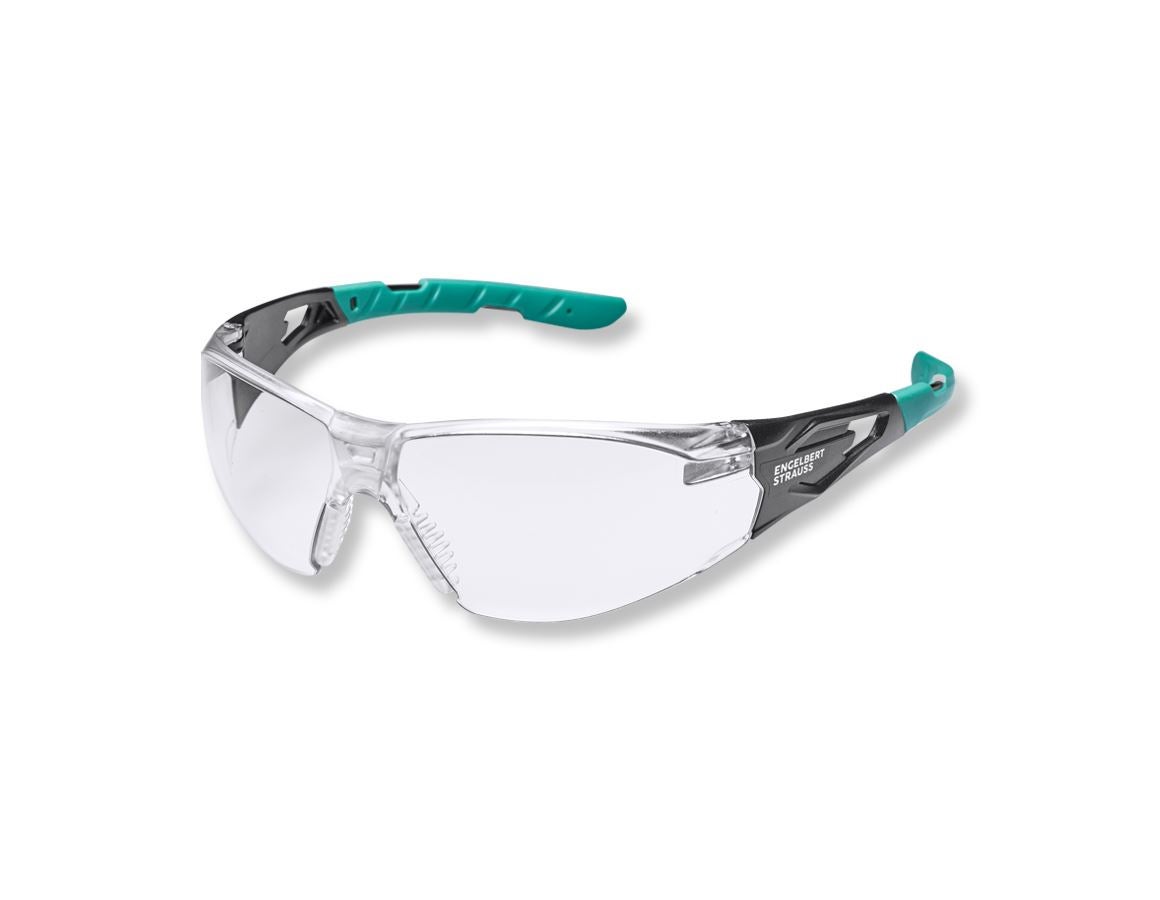 Okulary ochronne: e.s. Damskie okulary ochronne Wise + przezroczysty-przezroczysty/turkusowy