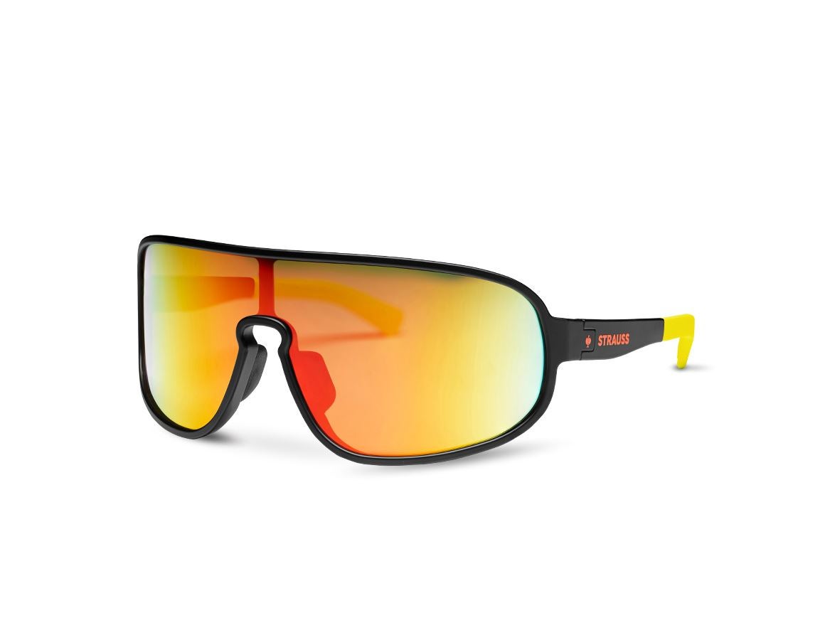 BHP: Race Okulary przeciwsłoneczne e.s.ambition + czarny/żółty ostrzegawczy