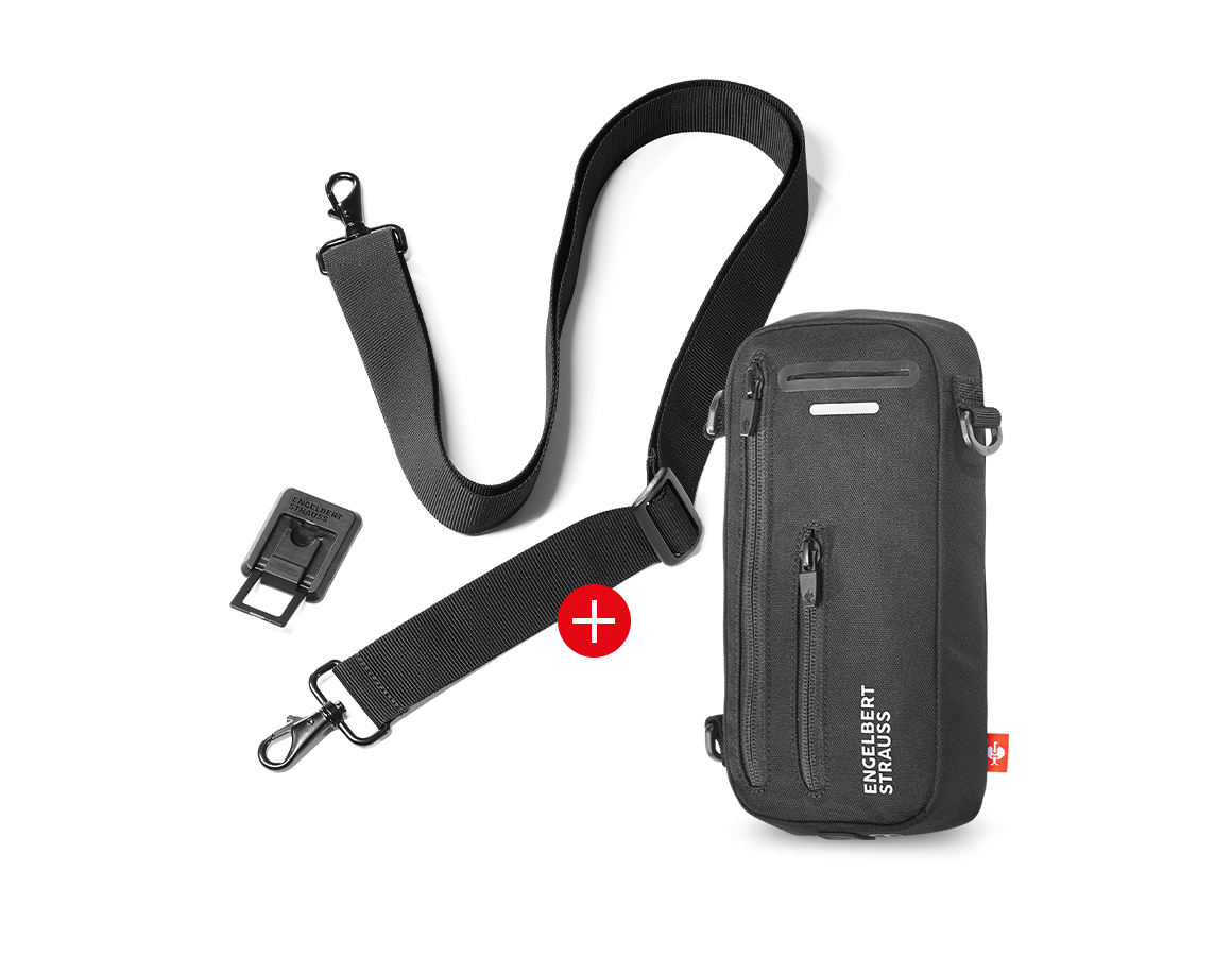 Akcesoria: ZESTAW: e.s. phone leash + bag + czarny