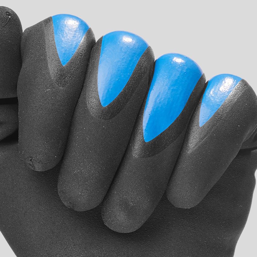 Rękawice powlekane: Rękawice z pianki nitrylowej Flexible Pro + niebieski/szary-melanżowy 2