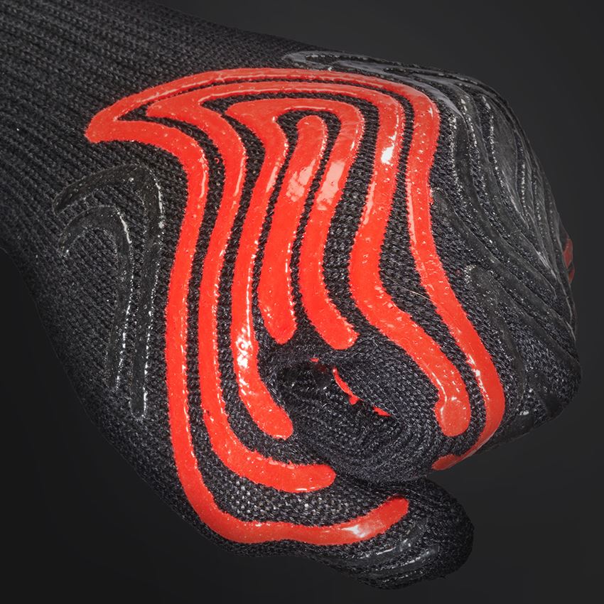 Tekstylne: e.s. Rękawice chroniące przed wysoką temp. Heat-Ex + czarny/czerwony 2