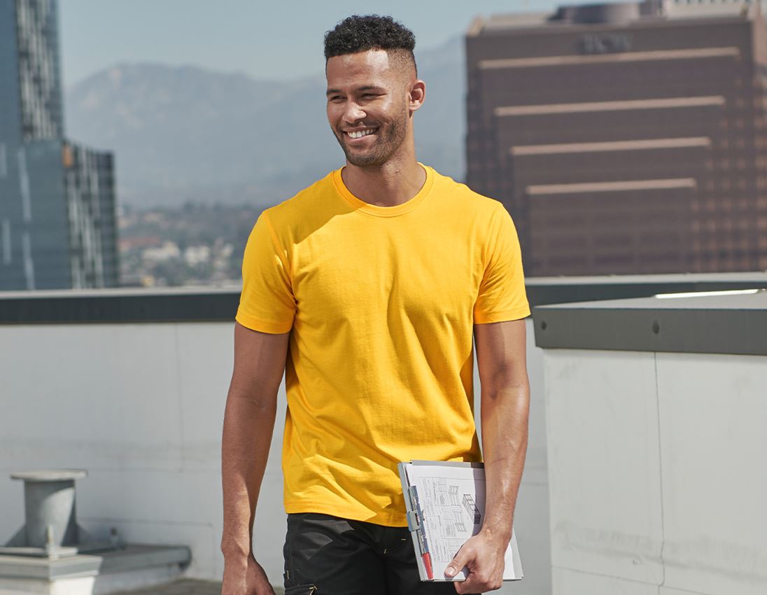 Koszulki | Pulower | Koszule: e.s. Koszulka cotton + żółty