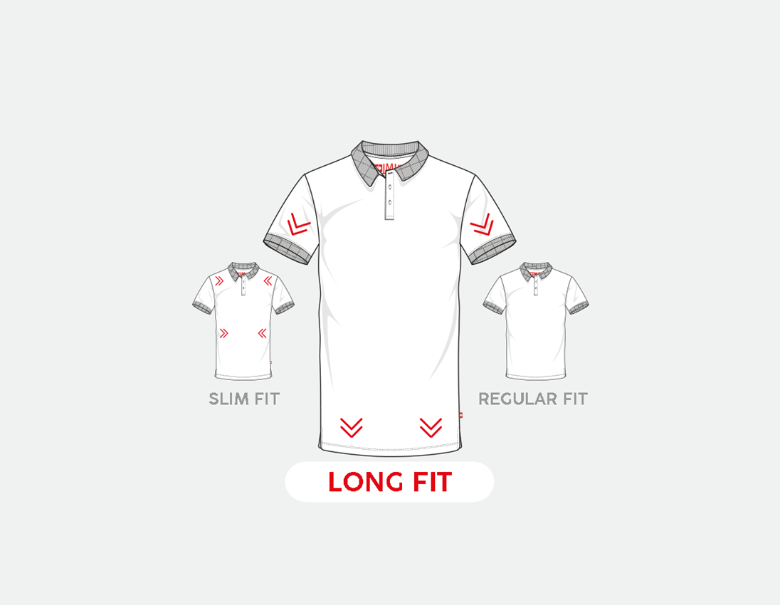 Koszulki | Pulower | Koszule: e.s. Koszulka polo z piki cotton stretch, long fit + kobaltowy 1