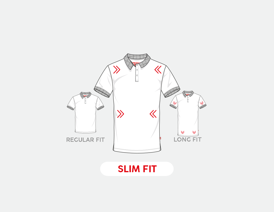 Tematy: e.s. Koszulka polo z piki cotton stretch, slim fit + ognistoczerwony 1