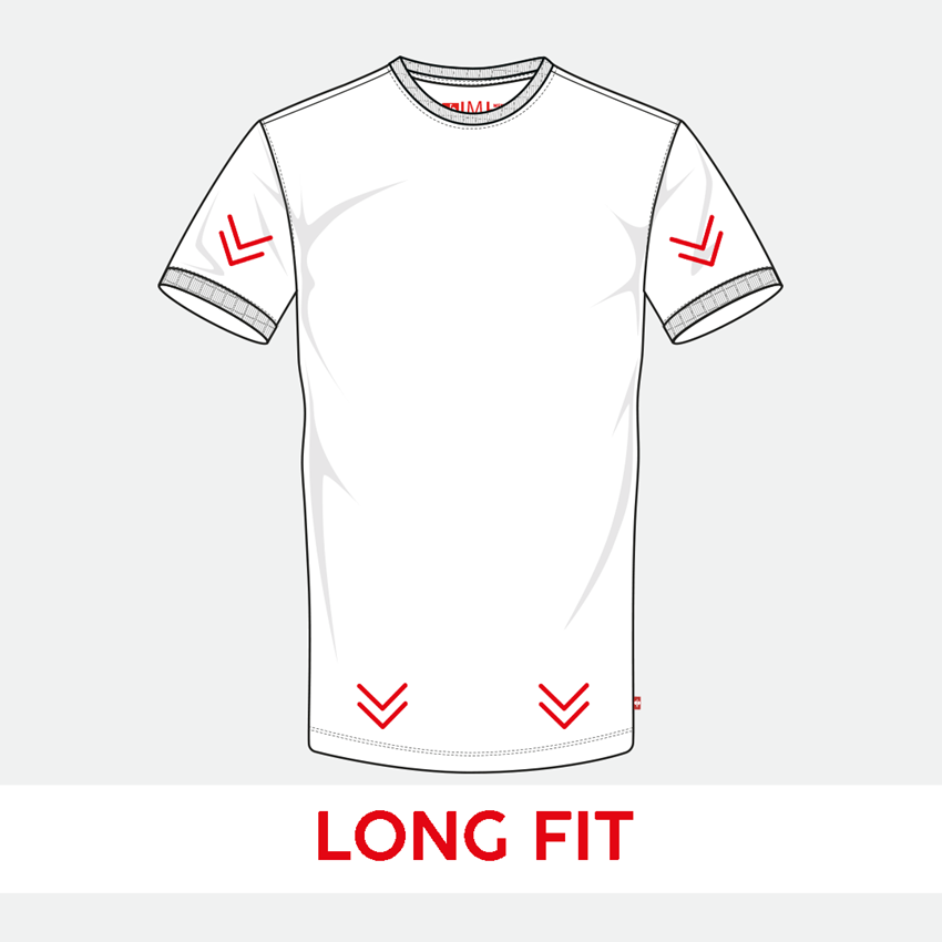 Tematy: e.s. Koszulka cotton stretch, long fit + biały 2